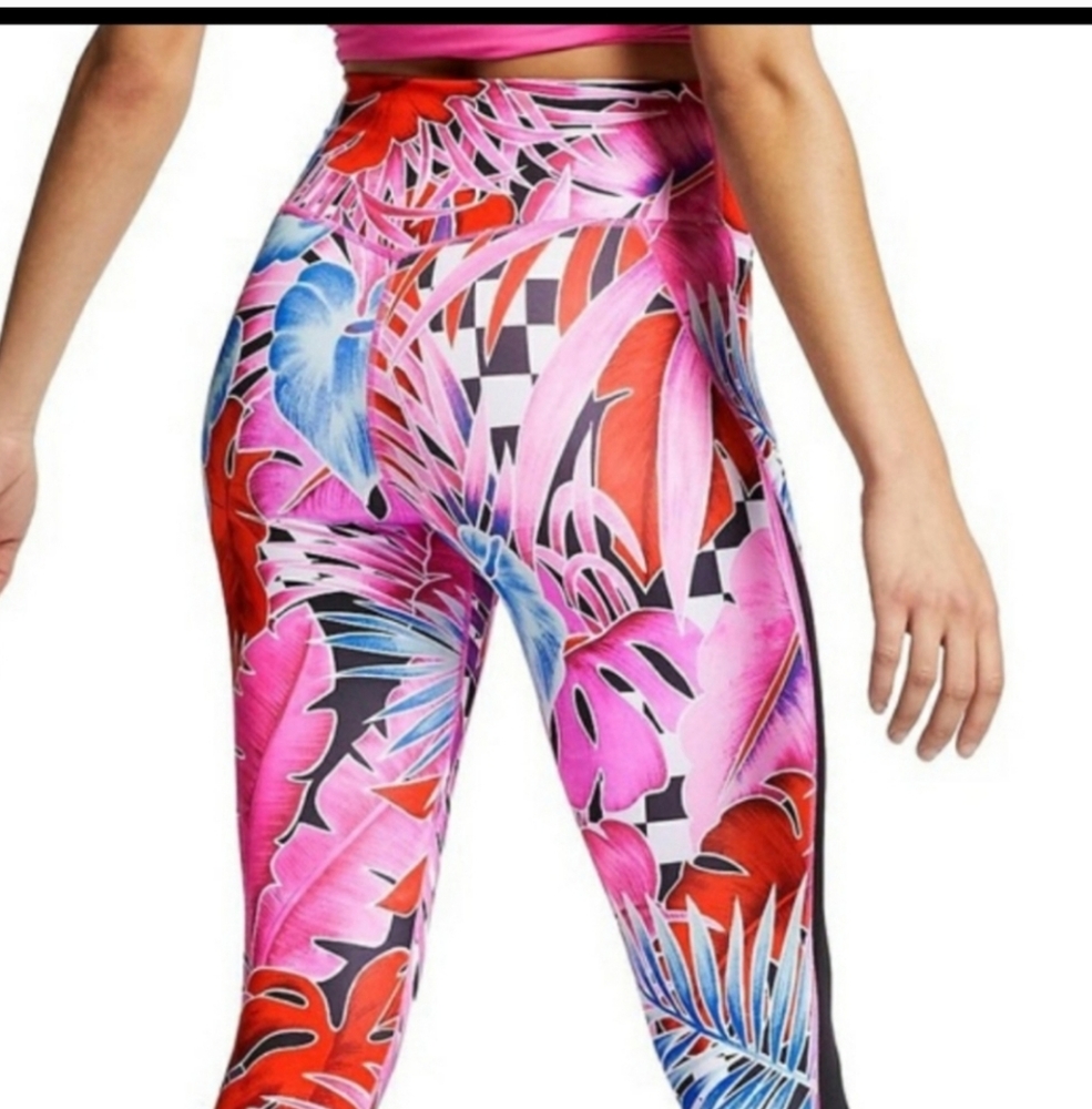 Nike Red and Pink Artistic Leggings - Picture 3 of 11